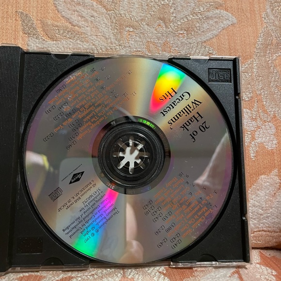 💿 Vintage Hank Williams 20 Greatest Hits 1997 Mercury Compact Disc 💿 - Picture 5 of 5